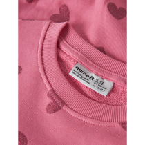 NAME IT Sweatshirt Viluba Flowering Ginger Glitter Hearts
